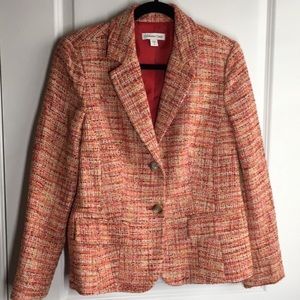 Coldwater Creek Multicolor Tweed Blazer